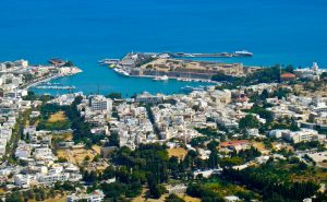 Kos town, aerial view